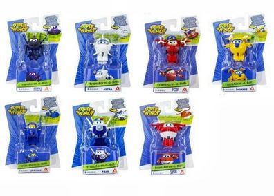 Super Wings Transform a Bots Mini Flugzeuge 5 cm und Auswahl
