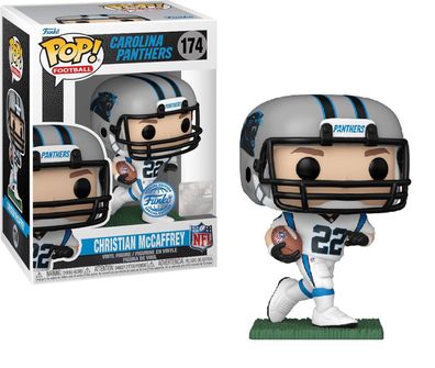 Funko Pop! NFL Carolina Panthers - Christian McCaffrey Football Vinyl 174