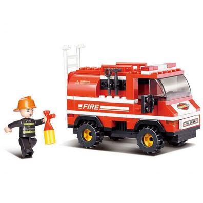 SLUBAN Bausteine FIRE Feuerwehrwagen 133Teile NEU B0276