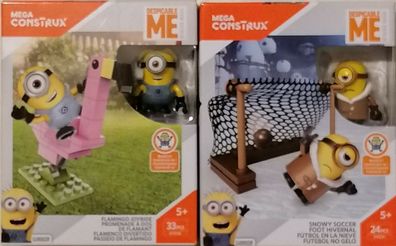 Mega Construx Minions Baunsteine Set Auswahl Flamingo Joyride - Snow Soccer NEU