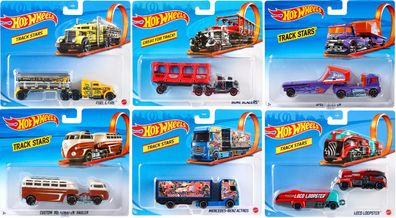 Hot Wheels Track Stars Trucks Transport LKW Car Auto 1:64 Auswahl 2 Teilig