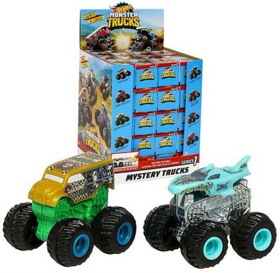 Hot Wheels Monster Trucks im Blind Pack 5er Set Starter+Truck+Sticker GPB72 NEU