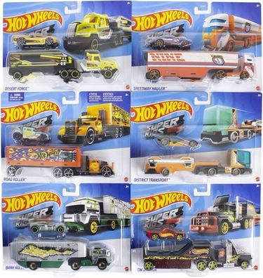 Hot Wheels Super Rigs Trucks Transport LKW Car Auto 1:64 Auswahl 2 Teilig NEU