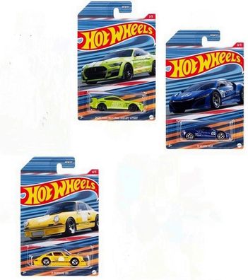 Hot Wheels HFW32 Themed Entertainment Racing Circuit 1:64 Modelautos 3`er Set