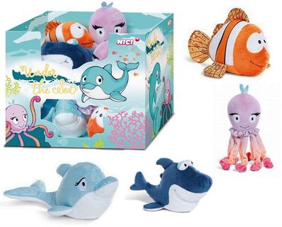 Nici Plüsch Sea Creatures 4 verschiedene zur Auswahl ca. 15 cm Groß NEU (Gr. 15 cm)