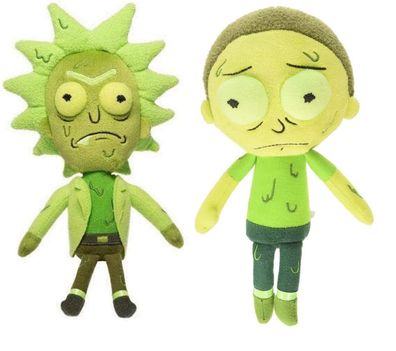 Funko Rick & Morty Galactic Plüschies Set Figuren ca. 20 cm Groß NEU