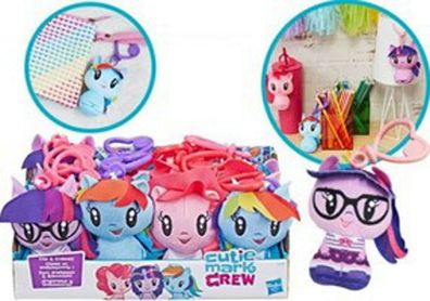 My Little Pony Cutie Mark Crew Bag Clip Anhänger mit Herz Plüsch 10 cm NEU