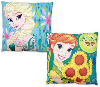 Frozen Anna Elsa Früling Dekokissen mit Füllung 40x40 cm NEU (Gr. 40cmx40cm)