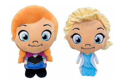 Frozen Anna und Elsa Plüschfigur Plüsch Stoff Figur mit Sound 27 cm Groß