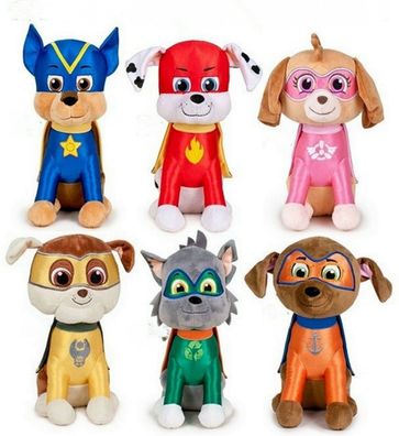 Paw Patrol Super Pup Plüsch Figuren Plüschtiere 28 cm Groß Superhelden NEU