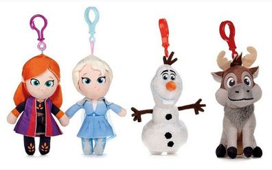 Frozen II Schlüsselanhänger Key-Clip Kuscheltier Auswahl ca. 13 cm Groß NEU