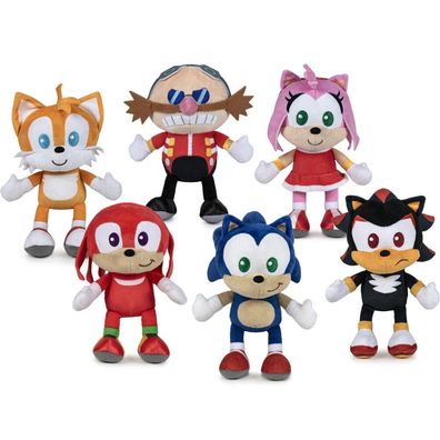 SONIC The Hedgehog Plüsch Figuren Sortiment Auswahl ca. 22 cm Groß Sitzend NEU