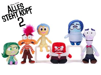 Disney Alles Steht Kopf 2 - Plüsch Plüschfiguren Stofftier Figuren 25 cm Groß