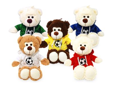 Fußball Bären Plüschfiguren Plüsch Stofftier Kuscheltier Auswahl 20 cm (Gr. 20 cm)