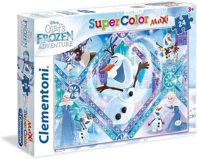 Puzzle Olafs Frozen Adventure von Clementoni 24 Puzzle 62 cm x 42 cm NEU