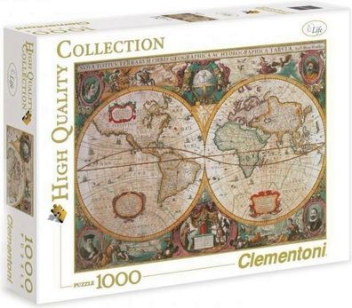 Clementoni Puzzle Old Map 1000 Teile 69x50 cm NEU