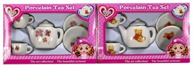 Teeservice Set 6 Teilig Porzellan Winnie Puh und Blümchen Set NEU