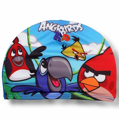 Badekappe Kinder Angry Birds Rio Badehaube NEU (Gr. Kinder - Einheitsgröße)