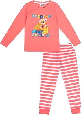 Paw Patrol Schlafanzug für Mädchen - Christmas Kinder Winter Pyjama Set Weihnachte