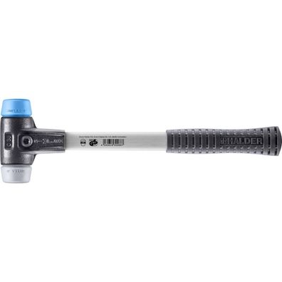 HALDER Simplex Schonhammer Ø 30 mm TPE-soft blau / TPE-mid grau mit verstärktem