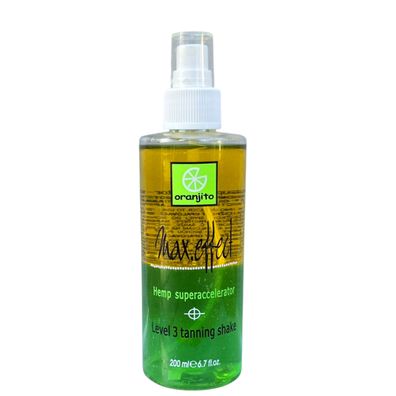 Oranjito/Max. Effect "Level 3 Tanning Shake" Hemp Superaccelerator 200ml/Solarium