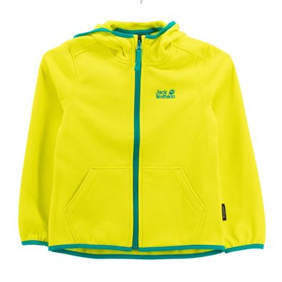 Jack Wolfskin Kiewa Jacke Kinder Outdoor Fleecejacke Kapuze 1608321-4088