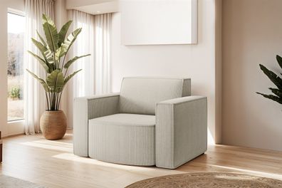 Sessel Designersessel PALMA in Stoff Scala Sand