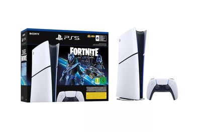 Sony PlayStation 5 Slim (PS5 Slim) Digital Edition Fortnite Cobalt Star Bundle