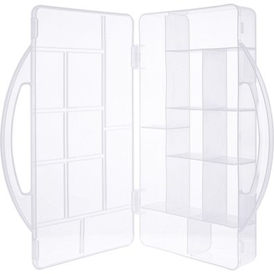 InLine® Kleinteilebox, 11 Fächer, Abmessungen: 271x186x40mm, transparent