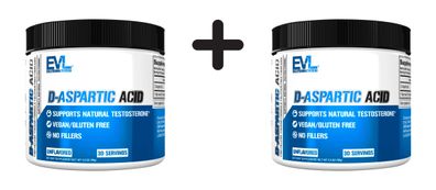 2 x EVL Nutrition D-Aspartic Acid (30 serv) Unflavoured