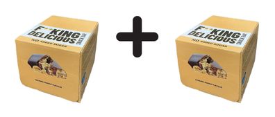2 x Allnutrition Fitking Delicious Snack Bar, Caramel Peanut - 24 x 40g