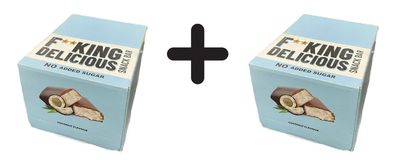 2 x Allnutrition Fitking Delicious Snack Bar, Coconut - 24 x 40g