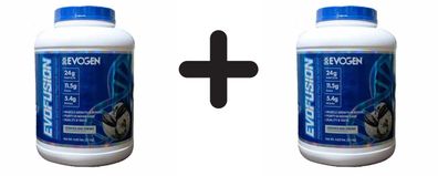 2 x Evogen Evofusion, Cookies & Cream - 2100g