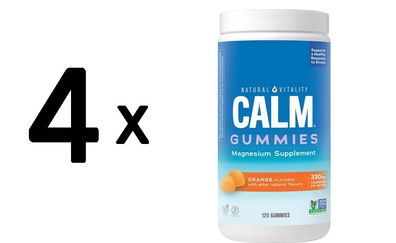 4 x Calm Gummies, Orange - 120 gummies