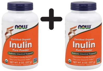 2 x NOW Foods Inulin, Pure Powder - 227g