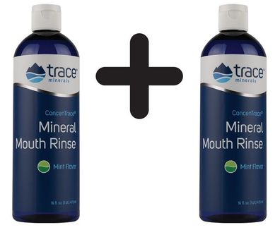 2 x ConcenTrace Mineral Mouth Rinse, Mint - 473 ml