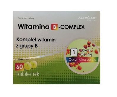 Activlab Pharma Vitamin B-Komplex, 60 Tabletten