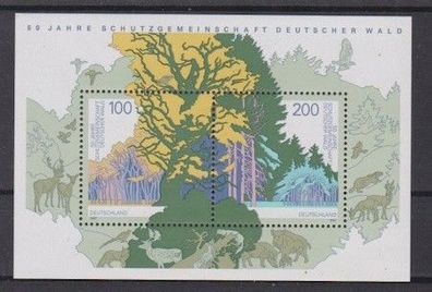 BRD 1997 postfrisch MiNr. Block 38 50 Jahre Schutzgemeinschaft Deutscher Wald