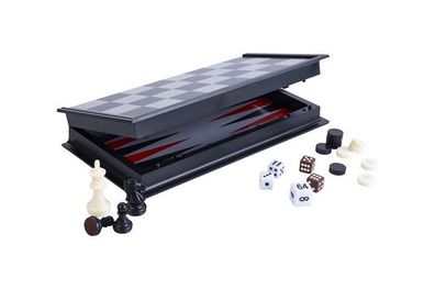 Reise Spiel Set Backgammon und Schach - magnetisch