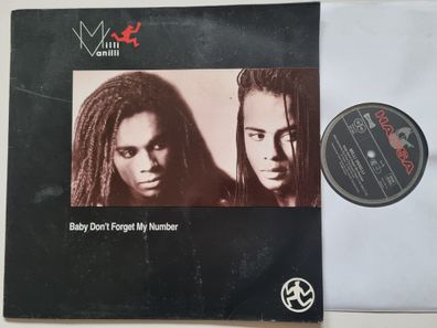 Milli Vanilli - Baby Don't Forget My Number 12'' Vinyl Maxi Europe