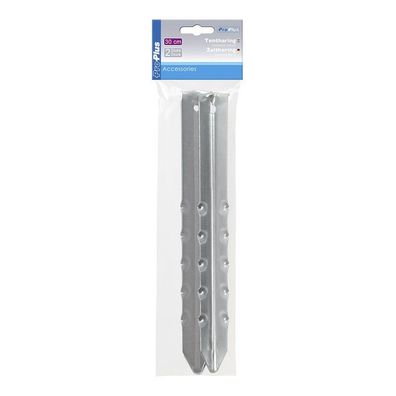 Zelthering 30cm Metal geriffelt 2 Stück im Polybeutel