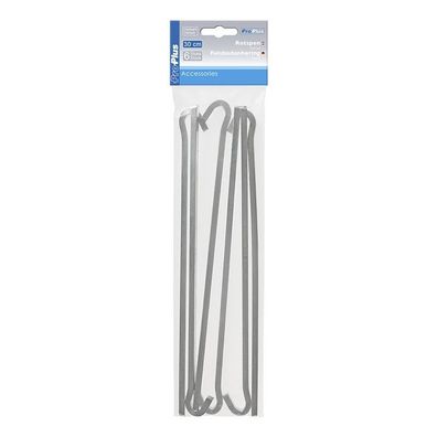 Felsbodenhering 30cm Metal Viereck 6 Stück im Polybeutel