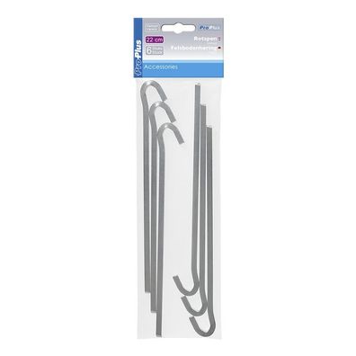 Felsbodenhering 22cm Metal Viereck 6 Stück im Polybeutel