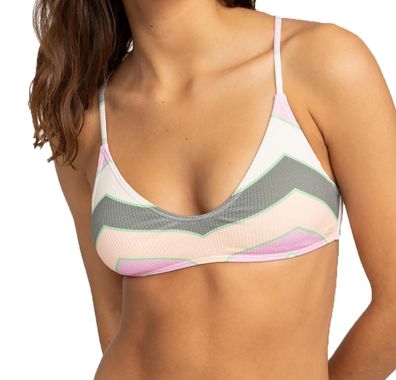 ROXY Bikini Top Vista Stripe agave green very vis - Größe: L