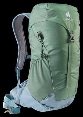 kleiner 14 Liter Wanderrucksack von Deuter, AC Lite 14 SL aloe-dusk, kurzer Rücken