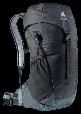 kleiner schwarzer 14 Liter Deuter Wanderrucksack, AC Lite 14 SL graphite-shale