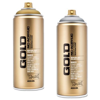 Montana Cans GOLD Metallic Matt Spray 400ml (Farbauswahl) - Farbton: