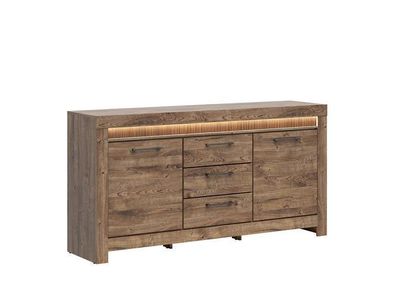 Kommode mit Schubladen Torin - Schubladenschrank - Sideboard - Braun