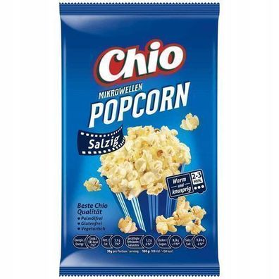 Chio Mikrowellen-Popcorn Salz 100 g - Knuspriger Snack aus Deutschland