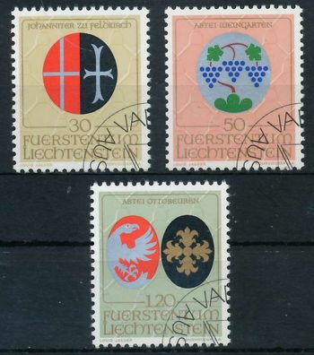 Liechtenstein 1971 Nr 548-550 gestempelt SB58396